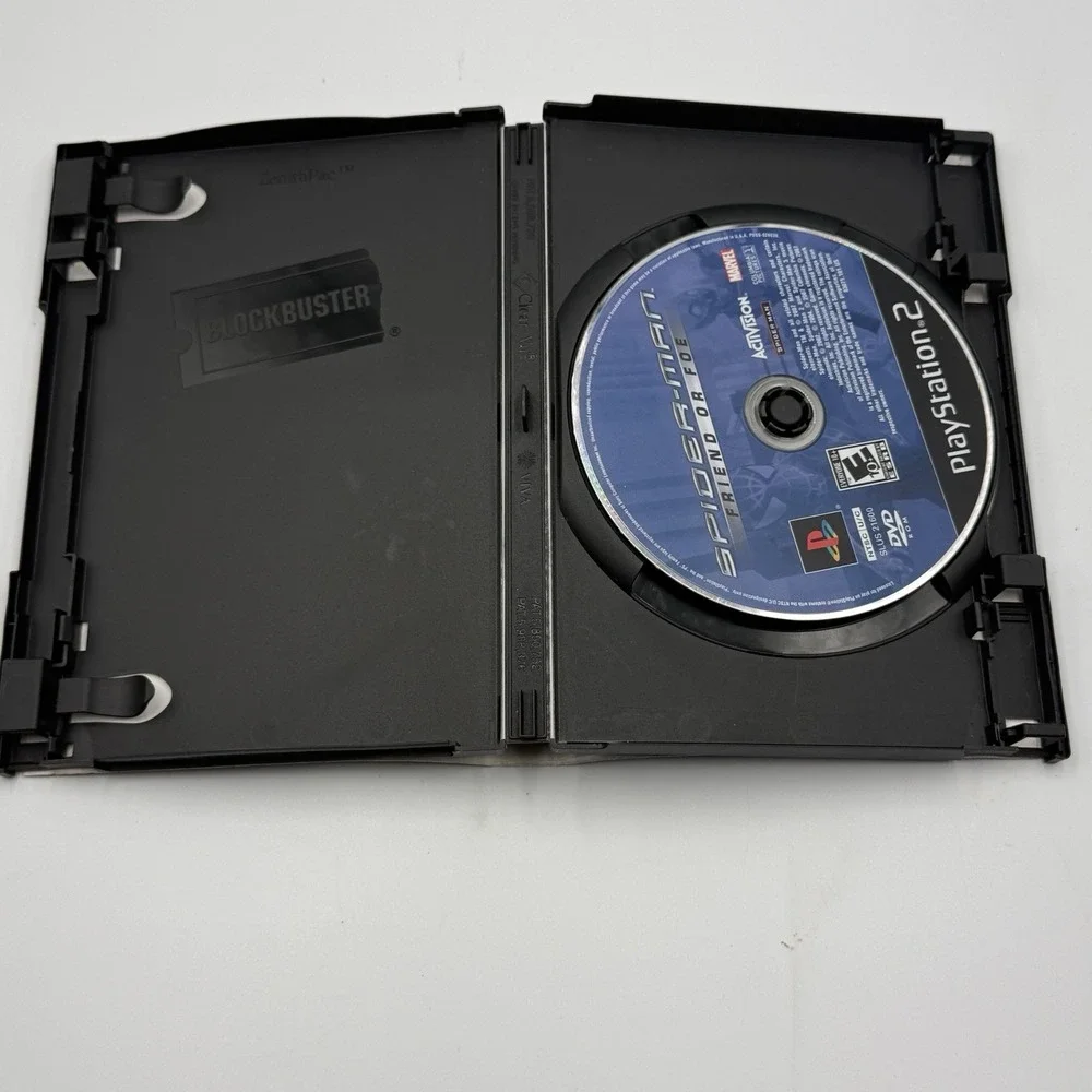 Spider-Man Friend or Foe PS2 PlayStation 2 Video Game Disc & Case Activision